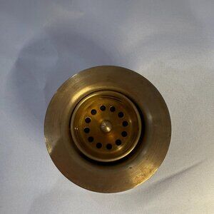 Bar Drain- 2 inch- Raw Brass (Matches Kohler Vibrant Brushed Moderne Brass)